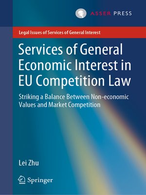 cover image of Services of General Economic Interest in EU Competition Law